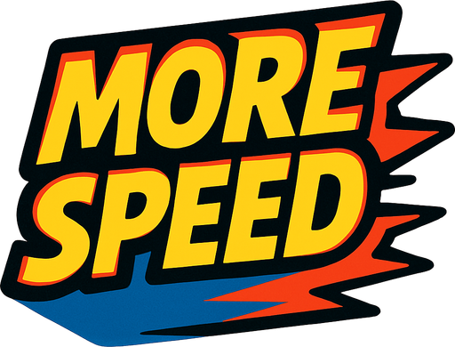 mas velocidad pero escrito en ingles.
In-Game asset.  2d.  High contrast.  No shadows