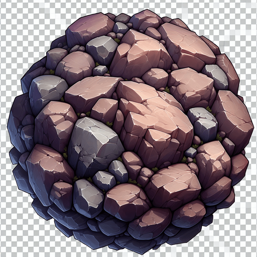 Rocks.
Single Game Texture. In-Game asset. 2d. Blank background. High contrast. No shadows.