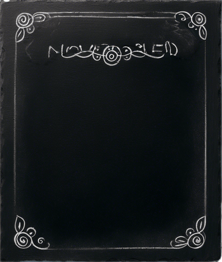 Text "NOVICE BLEND" in chalk, handwritten