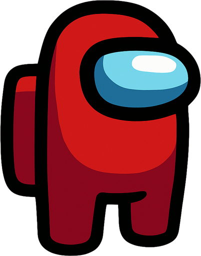 crewmate among us.
In-Game asset.  2d.  High contrast.  No shadows