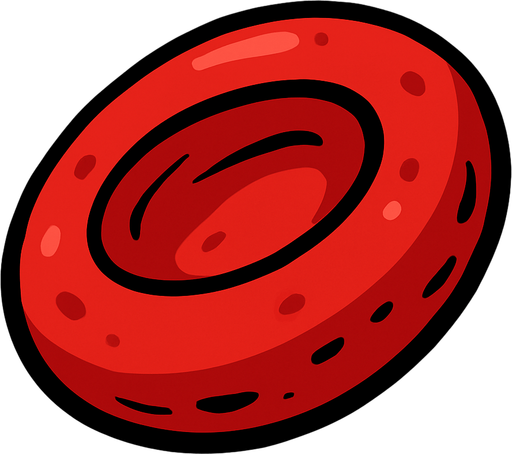 Celula de rojos.
In-Game asset.  2d.  High contrast.  No shadows