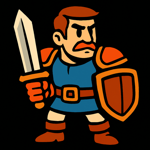 Karekter insan.
In-Game asset.  2d.  High contrast.  No shadows