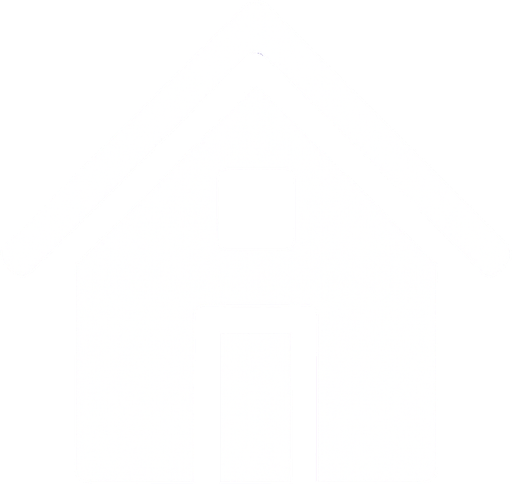 la figura de una casa color blanca simple para una interfaz.
In-Game asset.  2d.  High contrast.  No shadows