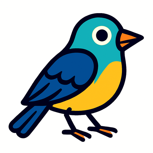 haz un pájaro.
In-Game asset.  2d.  High contrast.  No shadows