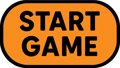start game button.
In-Game asset.  2d.  High contrast.  No shadows