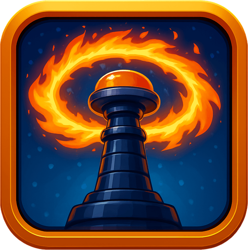 Не сильно отличающаяся башня но стреляет кольцом огня