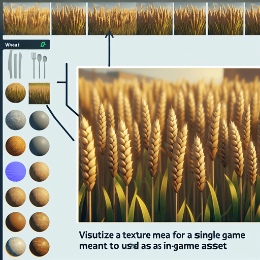 Wheat plant.
Single Game Texture.  In-Game asset.  2d.  Blank background.  High contrast.  No shadows