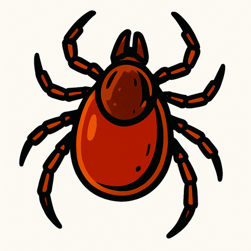Tick bug.
In-Game asset.  2d.  High contrast.  No shadows