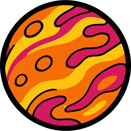 Planet.
In-Game asset.  2d.  High contrast.  No shadows