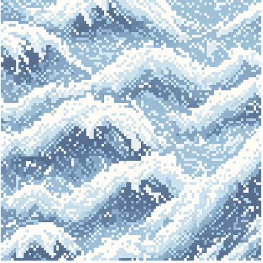 tileable white water texture pixel art.