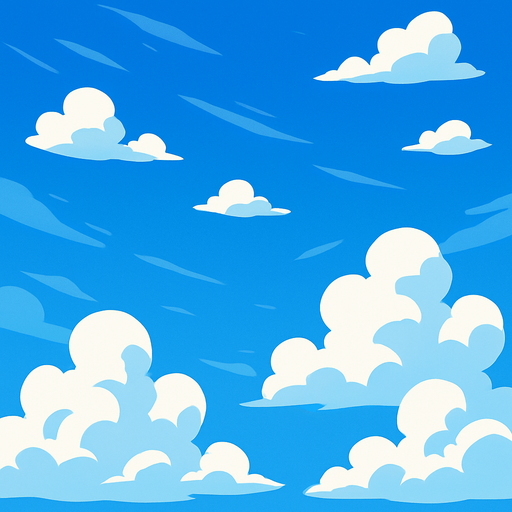 blue sky wiew large scale.
In-Game asset.  2d.  High contrast.  No shadows
