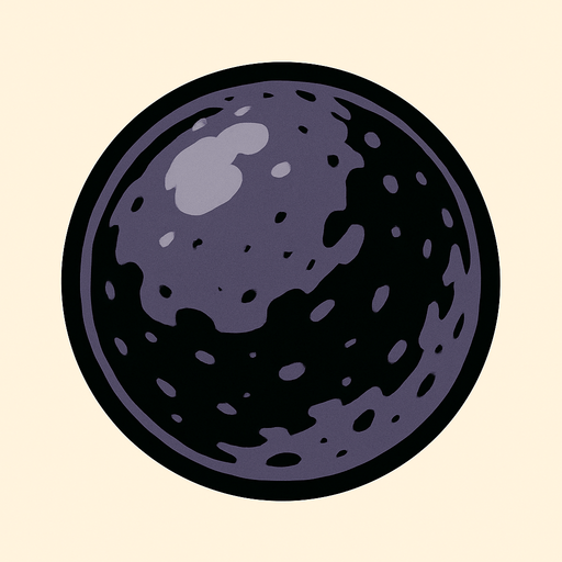 bala de cañon.
In-Game asset.  2d.  High contrast.  No shadows