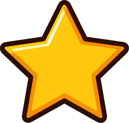 Yıldız.
In-Game asset.  2d.  High contrast.  No shadows