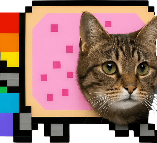 Photo-realistic cat head