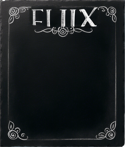 Word "ELIXIR" in chalk AT THE TOP