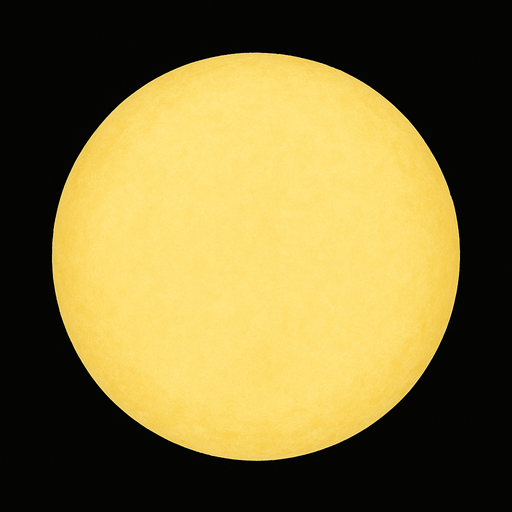 Un círculo amarillo claro realista.
In-Game asset.  2d.  High contrast.  No shadows. Realista
