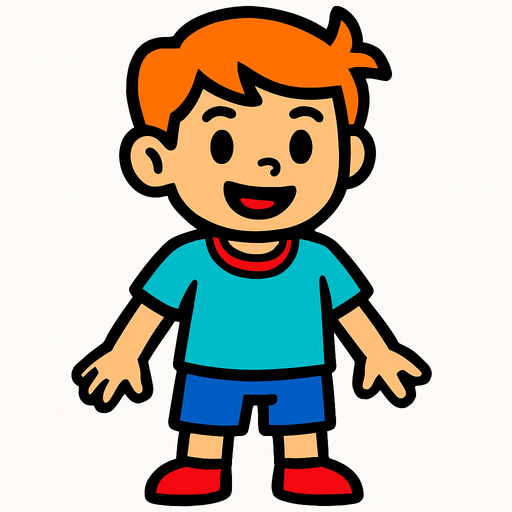 Kid.
In-Game asset.  2d.  High contrast.  No shadows