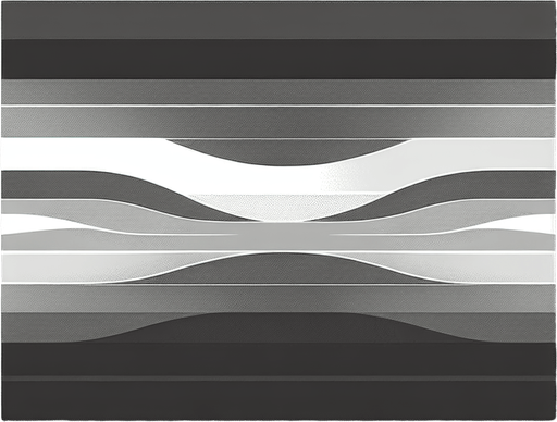 2 simple large plain horizontal gray stripes..