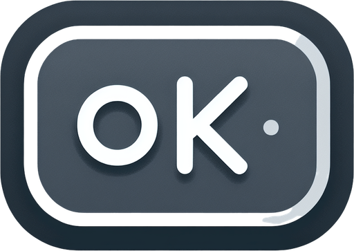 Professional horizontal rounded elongated rectangle grey button with text "Ok" in white.
High definition.