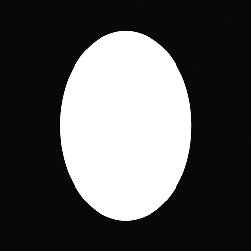 make a fully white eye like a just oval but without pupil.
In-Game asset.  2d.  High contrast.  No shadows