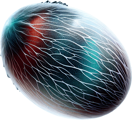 A realistic fish egg.
Single Game Texture. In-Game asset. 2d. Blank background. High contrast. No shadows.