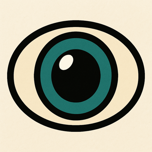 Labubu eye.
In-Game asset.  2d.  High contrast.  No shadows oval