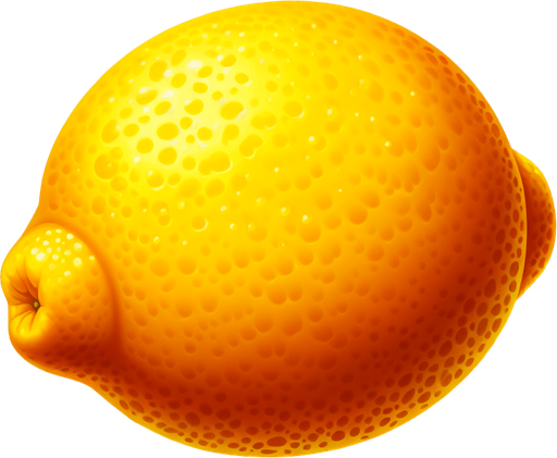 yellow lemon.
Single Game Texture. In-Game asset. 2d. Blank background. High contrast. No shadows.