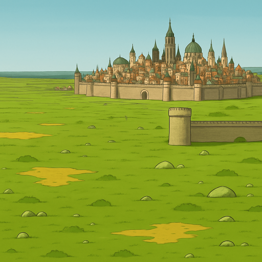 sağ üstteki şehrin grafik açısından boyutunu çok değiştirmeden belki sadece biraz  daha uzaktan bakar gibi ama çok daha gelişmiş bir şehre dönüştürür müsün