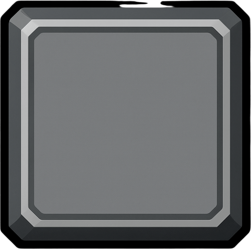 Tecla gris.
In-Game asset.  2d.  High contrast.  No shadows