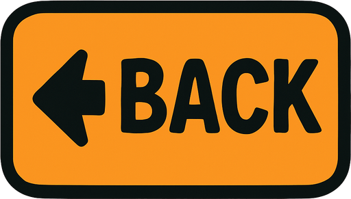 back button.
In-Game asset.  2d.  High contrast.  No shadows