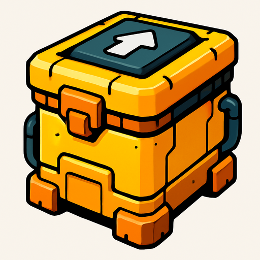 Stroge node.
In-Game asset.  High contrast.  No shadows