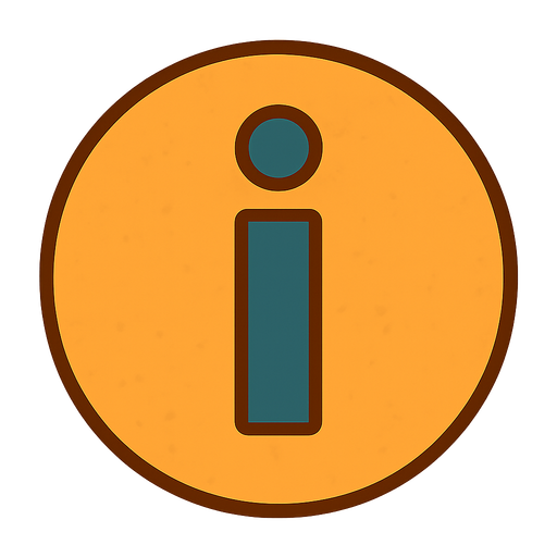 information İ. No background. Transparent background. Blank background. No shadows. 2d. In-Game asset. flat