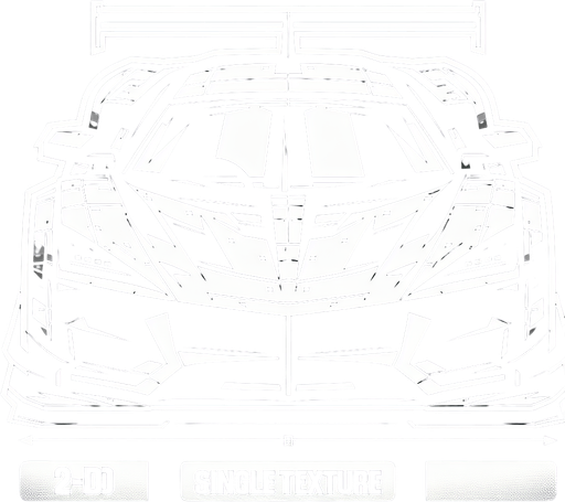 A super racing car like Porsche.
Single Game Texture. In-Game asset. 2d. Blank background. High contrast. No shadows.