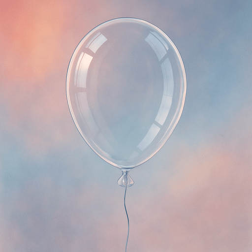 Transparent ballon shape.