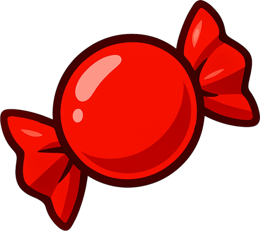 Red Candy.
In-Game asset.  2d.  High contrast.  No shadows