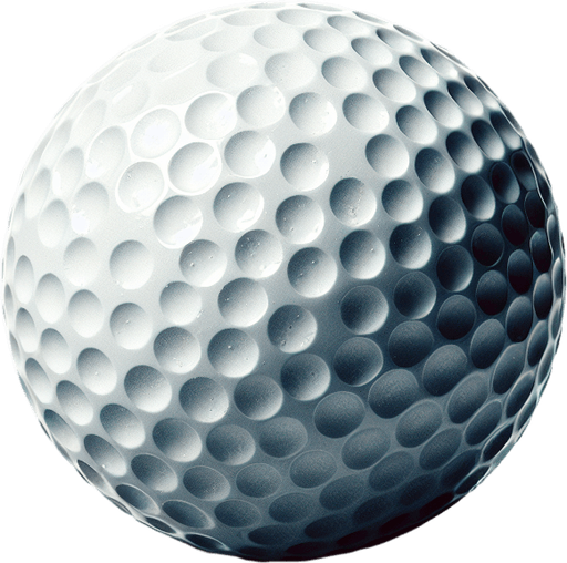 Balle de golf.
Single Game Texture. In-Game asset. 2d. Blank background. High contrast. No shadows.