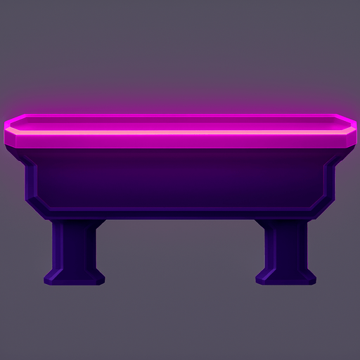 Neon cyberpunk futuristic glowing side-view 2d platformer style platform flat top