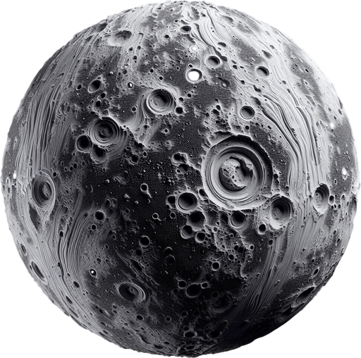 Meteor, highly detailed Single Game Texture. In-Game asset. 2d. Blank background. High contrast. No shadows.