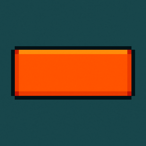 Make me a pixel 2d rectangle 180x60 block.
In-Game asset.  2d.  High contrast.  No shadows