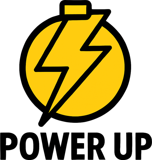 power up.
In-Game asset.  2d.  High contrast.  No shadows