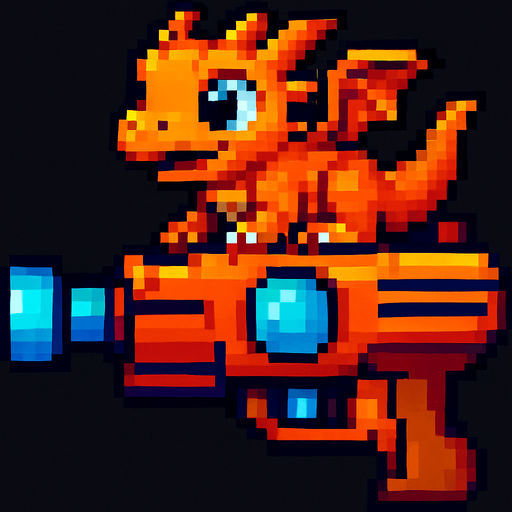 add a dragon baby on top of gun