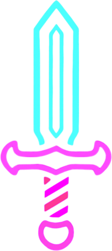 X.
In-Game asset.  2d.  High contrast.  No shadows. NEON