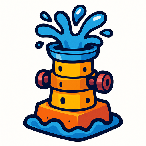 splash tower of tower defense.
In-Game asset.  2d.  High contrast.  No shadows