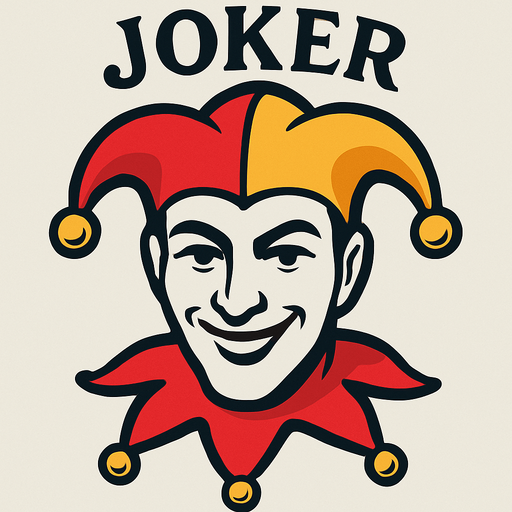 A graphic for the center of a joker card.
