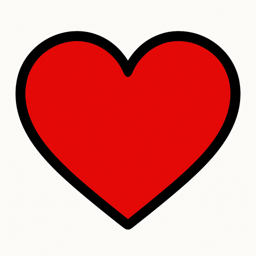 kalbi kırmızı yap.
In-Game asset.  2d.  High contrast.  No shadows. bu kalbi  kırmızı yap