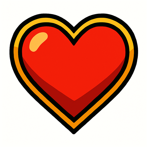 Kalp.
In-Game asset.  2d.  High contrast.  No shadows