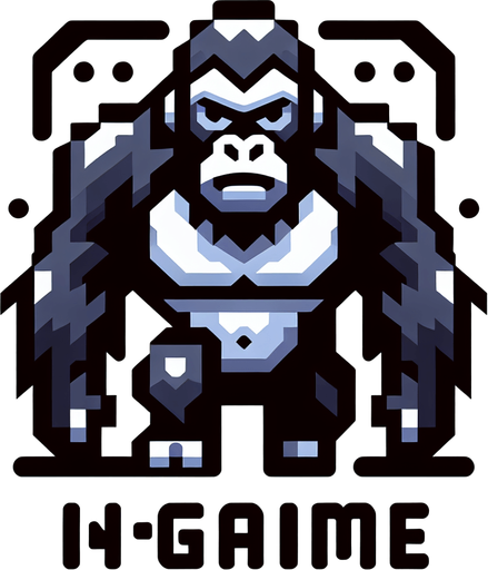GORILLA.
Single Game Texture. In-Game asset. 2d. Blank background. High contrast. No shadows.