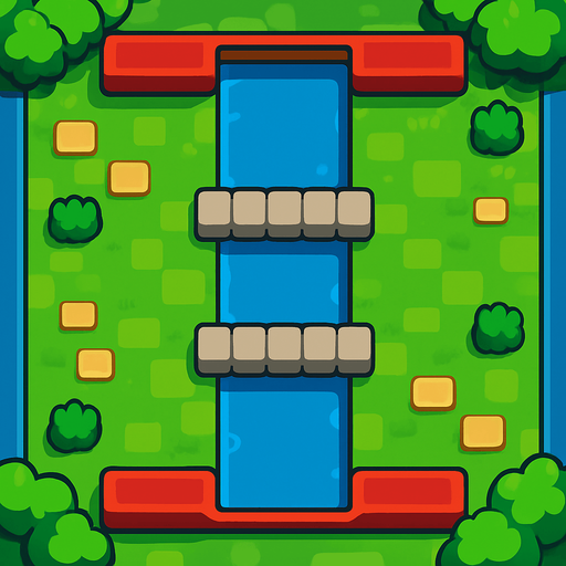 Clash royale deki gibi bir arka plan fakat su olmasın.
In-Game asset.  2d.  High contrast.  No shadows