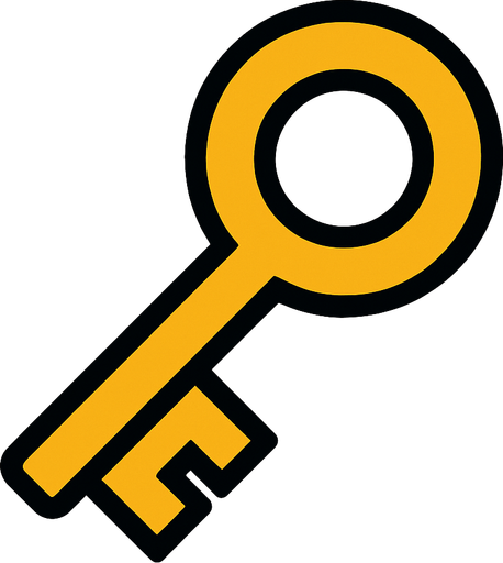 Key.
In-Game asset.  High contrast.  No shadows. 2d