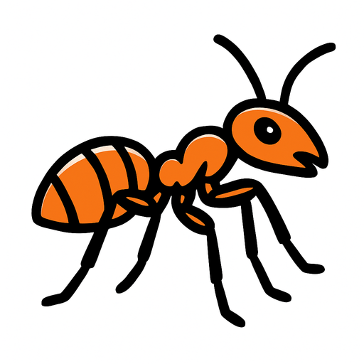 Ant.
In-Game asset.  2d.  High contrast.  No shadows